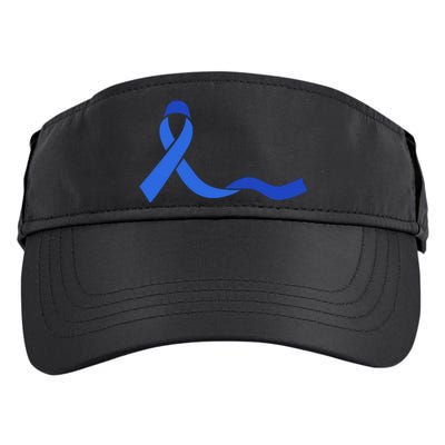 Colon Cancer Awareness Ribbon Adult Drive Performance Visor