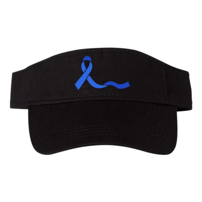 Colon Cancer Awareness Ribbon Valucap Bio-Washed Visor