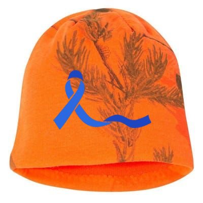 Colon Cancer Awareness Ribbon Kati - Camo Knit Beanie