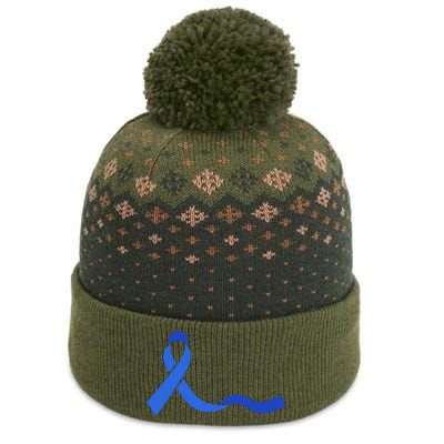 Colon Cancer Awareness Ribbon The Baniff Cuffed Pom Beanie