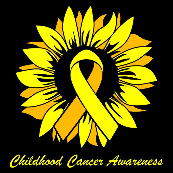 Childhood Cancer Awareness Sunflower Ribbon Wool Snapback Cap