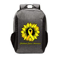 Childhood Cancer Awareness Sunflower Ribbon Vector Backpack