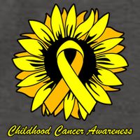Childhood Cancer Awareness Sunflower Ribbon Vector Backpack