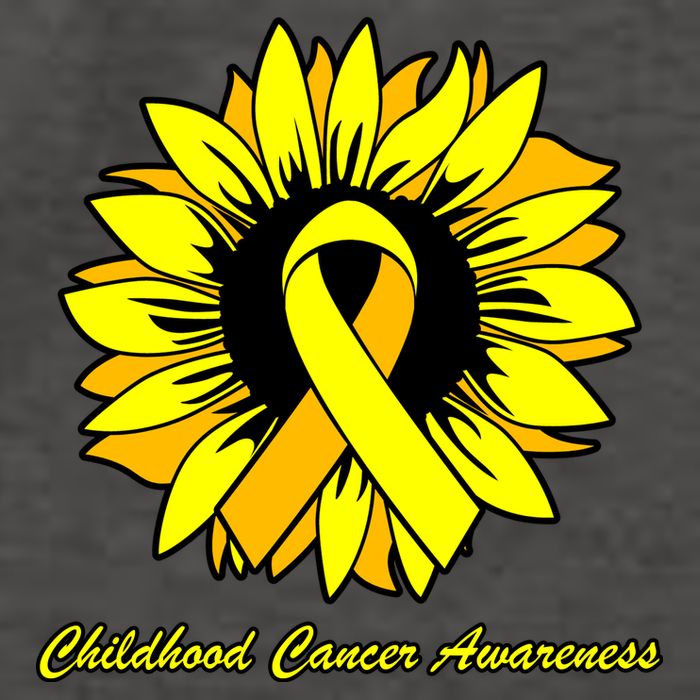 Childhood Cancer Awareness Sunflower Ribbon Vector Backpack