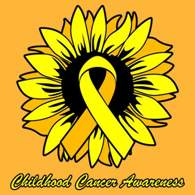 Childhood Cancer Awareness Sunflower Ribbon T-Shirt
