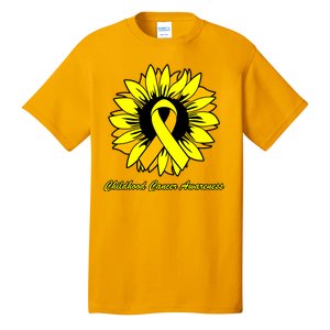 Childhood Cancer Awareness Sunflower Ribbon Tall T-Shirt