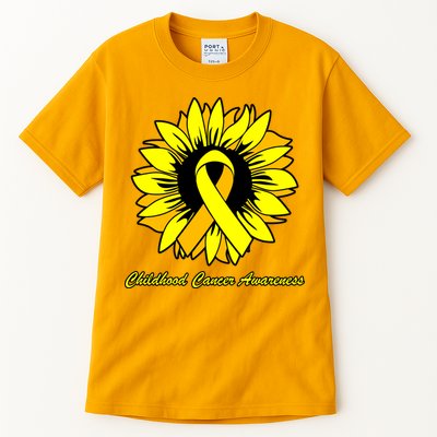 Childhood Cancer Awareness Sunflower Ribbon Tall T-Shirt