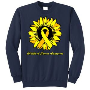 Childhood Cancer Awareness Sunflower Ribbon Sweatshirt