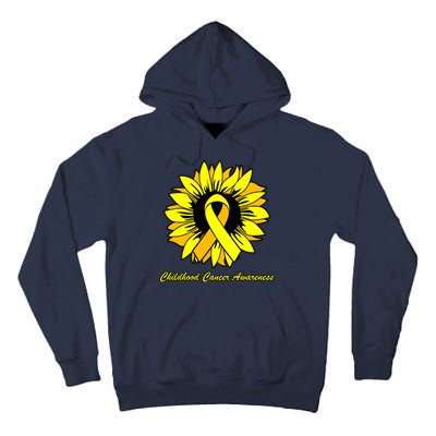 Childhood Cancer Awareness Sunflower Ribbon Tall Hoodie