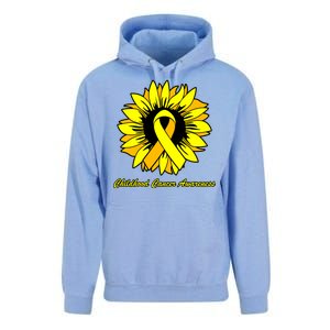 Childhood Cancer Awareness Sunflower Ribbon Unisex Surf Hoodie