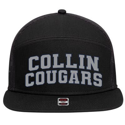 Collin College Arch02 7 Panel Mesh Trucker Snapback Hat