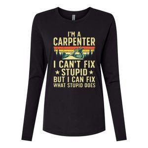 Cool Carpenter Art For Wo Carpentry Tool Woodworker Womens Cotton Relaxed Long Sleeve T-Shirt