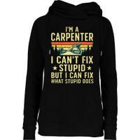 Cool Carpenter Art For Wo Carpentry Tool Woodworker Womens Funnel Neck Pullover Hood