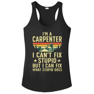 Cool Carpenter Art For Wo Carpentry Tool Woodworker Ladies PosiCharge Competitor Racerback Tank