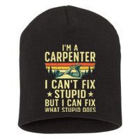 Cool Carpenter Art For Wo Carpentry Tool Woodworker Short Acrylic Beanie