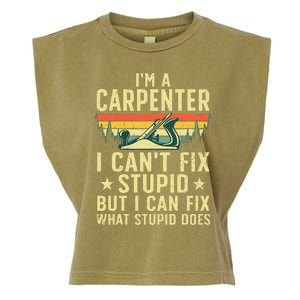 Cool Carpenter Art For Wo Carpentry Tool Woodworker Garment-Dyed Women's Muscle Tee