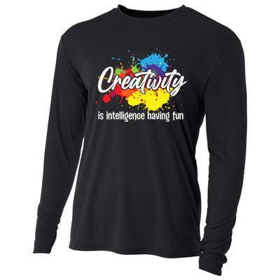 Cute Creativity Art For Women Creative Drawing Teacher Cooling Performance Long Sleeve Crew