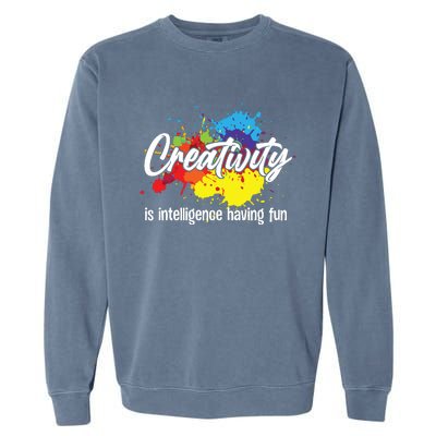 Cute Creativity Art For Women Creative Drawing Teacher Garment-Dyed Sweatshirt