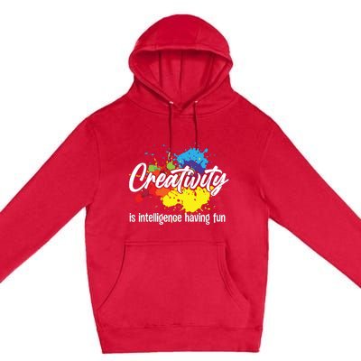 Cute Creativity Art For Women Creative Drawing Teacher Premium Pullover Hoodie