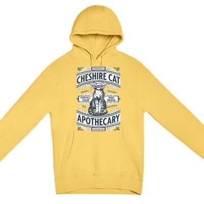 Cheshire Cat Alice In Wonderland Vintage Book Premium Pullover Hoodie