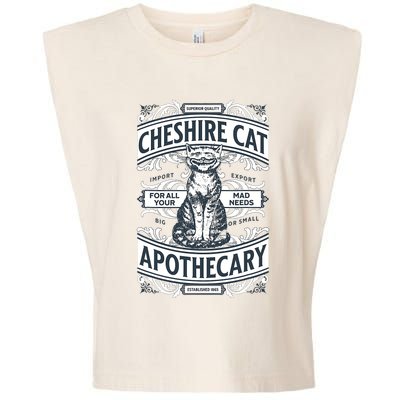 Cheshire Cat Alice In Wonderland Vintage Book Garment-Dyed Women's Muscle Tee