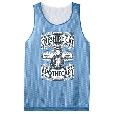 Cheshire Cat Alice In Wonderland Vintage Book Mesh Reversible Basketball Jersey Tank