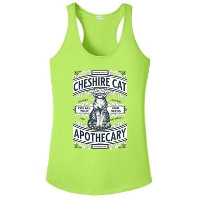 Cheshire Cat Alice In Wonderland Vintage Book Ladies PosiCharge Competitor Racerback Tank