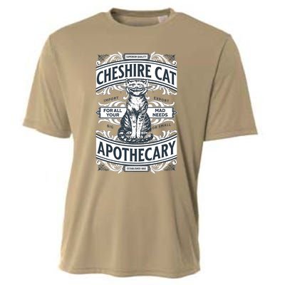 Cheshire Cat Alice In Wonderland Vintage Book Cooling Performance Crew T-Shirt