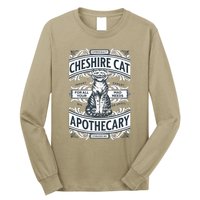 Cheshire Cat Alice In Wonderland Vintage Book Long Sleeve Shirt