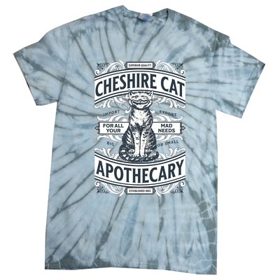 Cheshire Cat Alice In Wonderland Vintage Book Tie-Dye T-Shirt