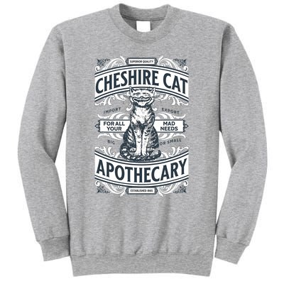 Cheshire Cat Alice In Wonderland Vintage Book Sweatshirt