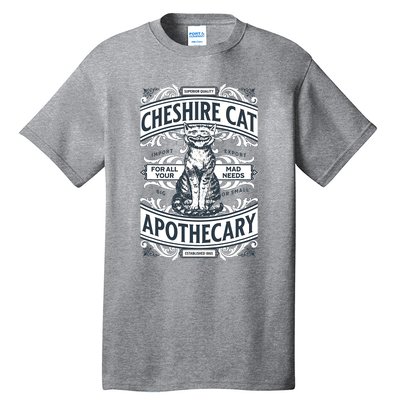 Cheshire Cat Alice In Wonderland Vintage Book Tall T-Shirt