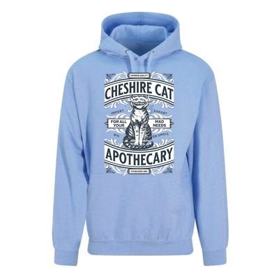 Cheshire Cat Alice In Wonderland Vintage Book Unisex Surf Hoodie