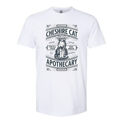 Cheshire Cat Alice In Wonderland Vintage Book Softstyle CVC T-Shirt