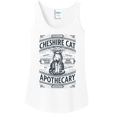 Cheshire Cat Alice In Wonderland Vintage Book Ladies Essential Tank