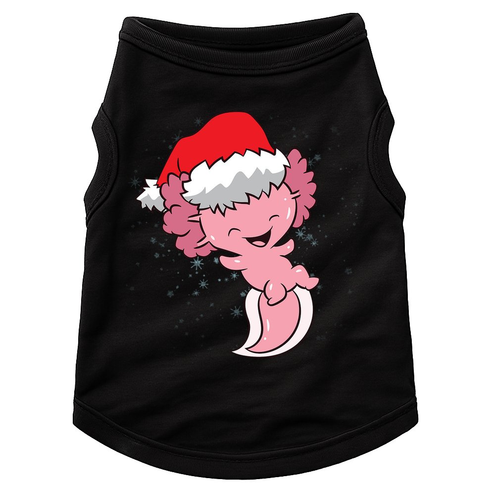 Cute Christmas Axolotl Santa Doggie Tank