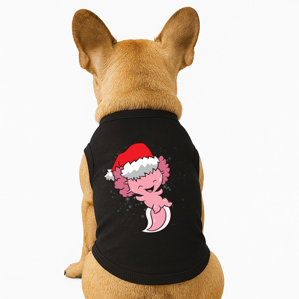 Cute Christmas Axolotl Santa Doggie Tank