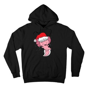 Cute Christmas Axolotl Santa Hoodie