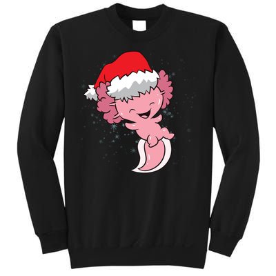 Cute Christmas Axolotl Santa Sweatshirt