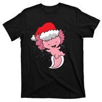 Cute Christmas Axolotl Santa T-Shirt