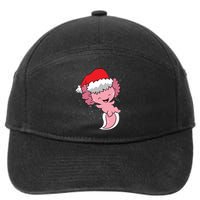 Cute Christmas Axolotl Santa 7-Panel Snapback Hat