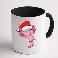Cute Christmas Axolotl Santa Mug