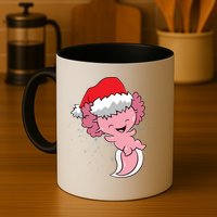 Cute Christmas Axolotl Santa Mug