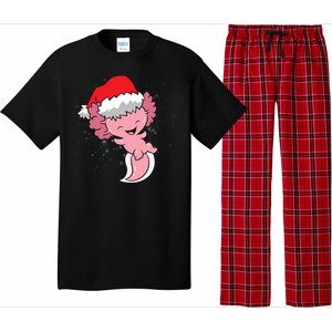 Cute Christmas Axolotl Santa Pajama Set