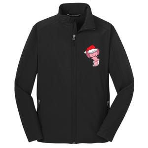 Cute Christmas Axolotl Santa Core Soft Shell Jacket