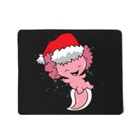 Cute Christmas Axolotl Santa Mousepad