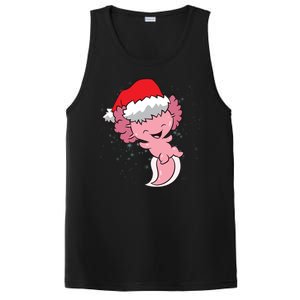 Cute Christmas Axolotl Santa PosiCharge Competitor Tank