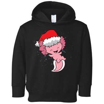 Cute Christmas Axolotl Santa Toddler Hoodie
