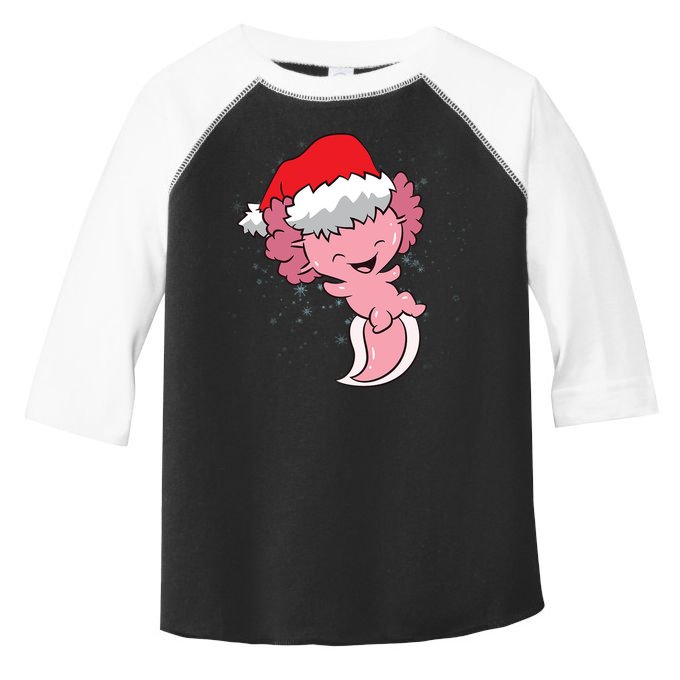 Cute Christmas Axolotl Santa Toddler Fine Jersey T-Shirt