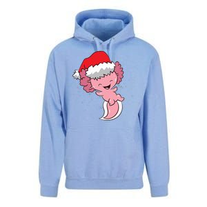 Cute Christmas Axolotl Santa Unisex Surf Hoodie